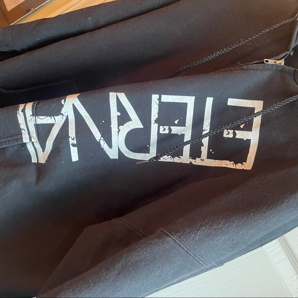 Tattoo shop mens zipper hoodie - Picture 3 of 4